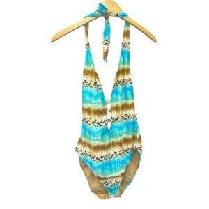 Kenneth Cole Reaction Blue and Brown Swimsuit